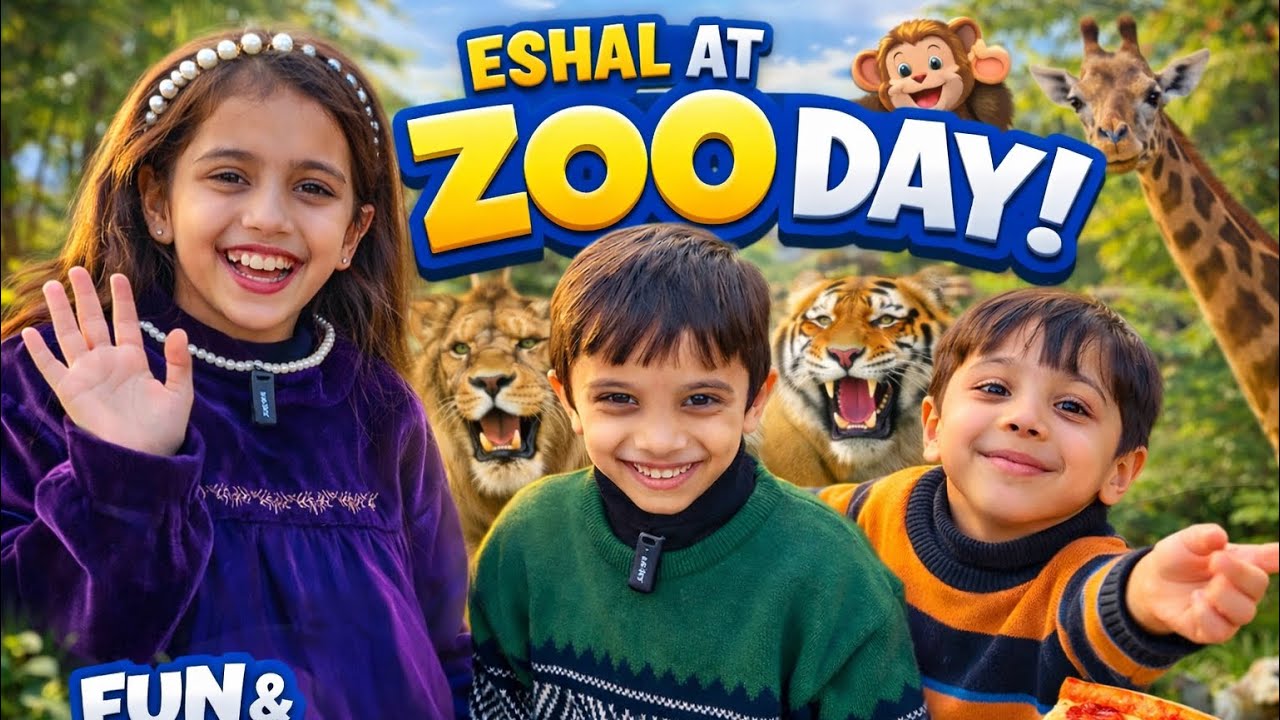 Eshal Family’s Wild Zoo Day 🐘🦒 