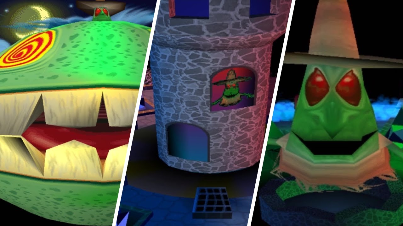 Ms. Pac-Man Maze Madness - All Bosses & Ending (Playstation) 1080p