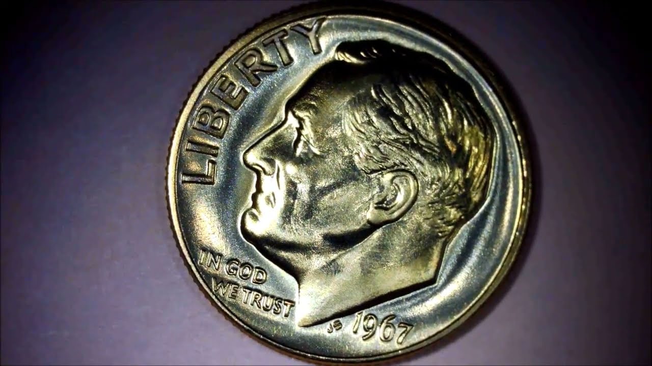 1967 SMS  Doubled Die Error Roosevelt DIME