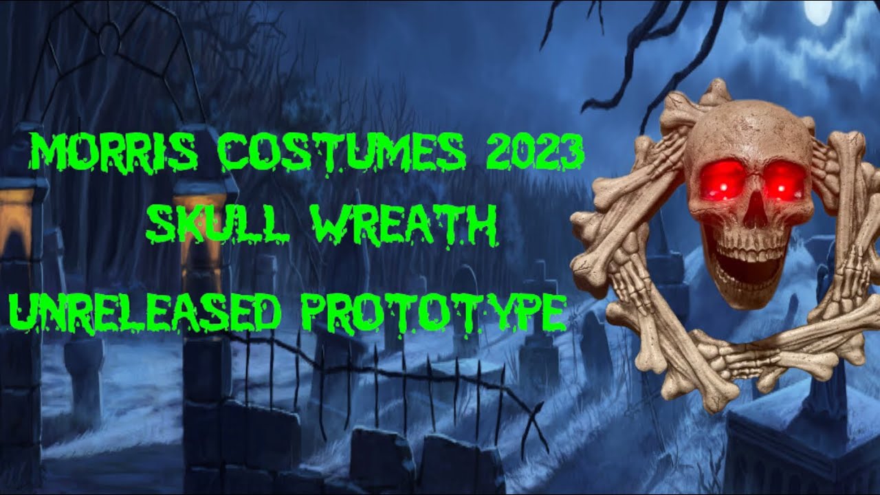 Morris costumes 2023 UNRELEASED PROTOTYPE skull wreath