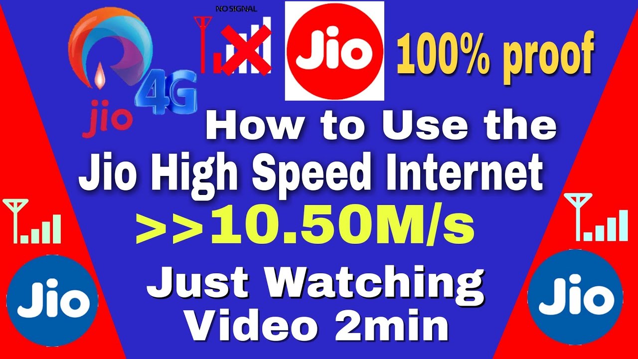 How to Use the High Speed ​​Internet jio4g in Android mobile |||upto 10.50M/s jio4g speed