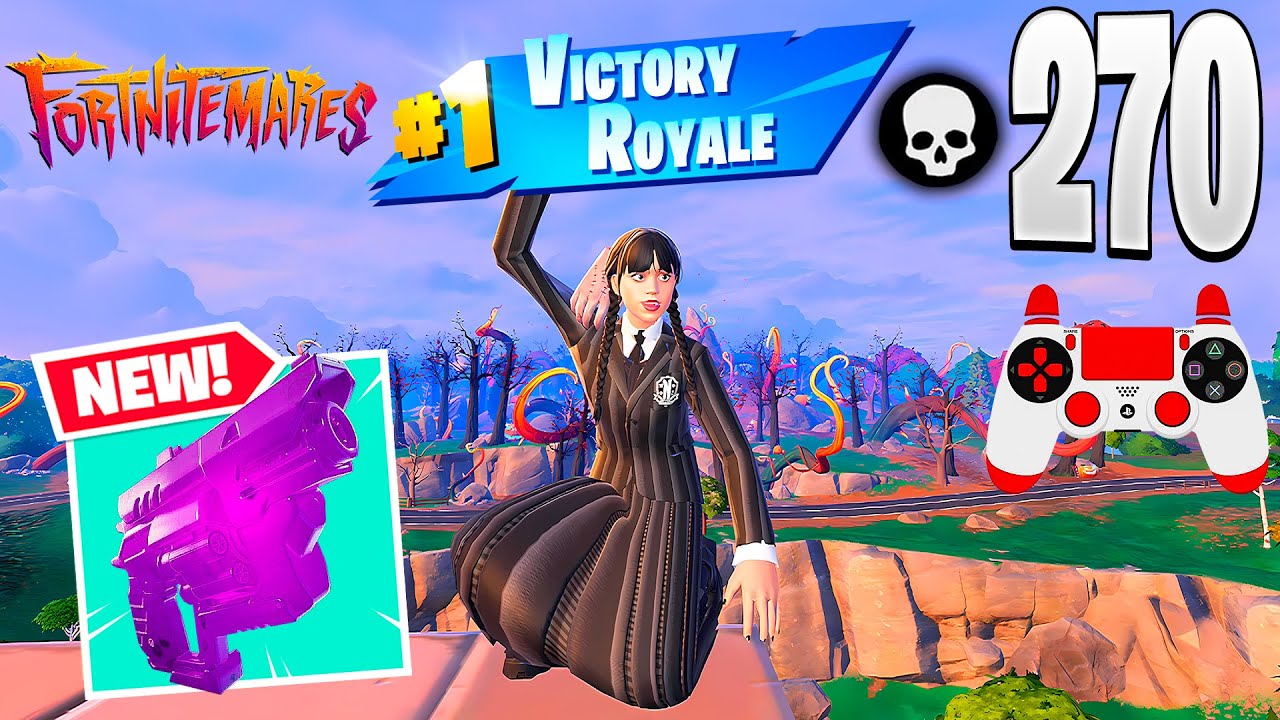 High Elimination Solo vs Squads WEDNESDAY ADDAMS Wins Full Gameplay - Fortnite Chapter 6 Season 4