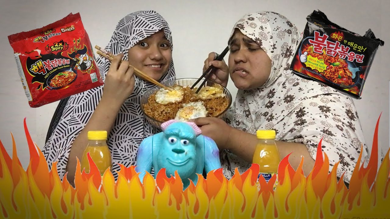 ВЫЖИВЕМ ЛИ МЫ ЭТО?!? при участии Little Sister (FIRE NOODLE CHALLENGE)