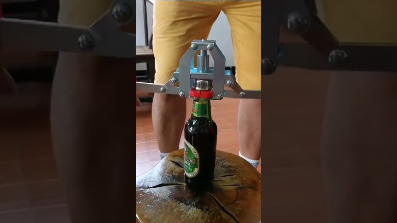 Tapadora de botellas de cerveza o selladora de tapas de corona