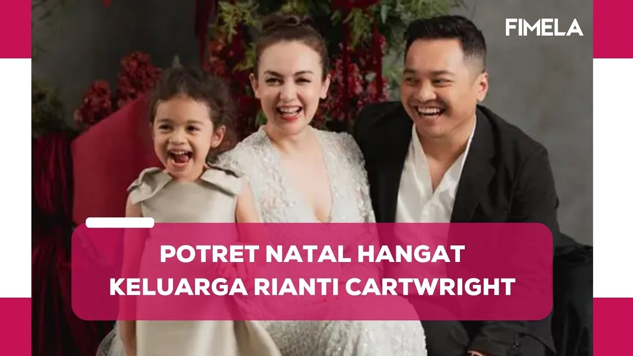 Potret Natal Hangat Keluarga Rianti Cartwright yang Menggemaskan Penuh Canda Tawa