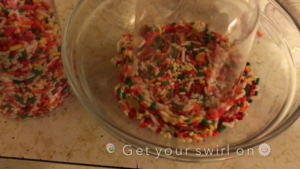 Sprinkle Dipped Glasses and Wafers