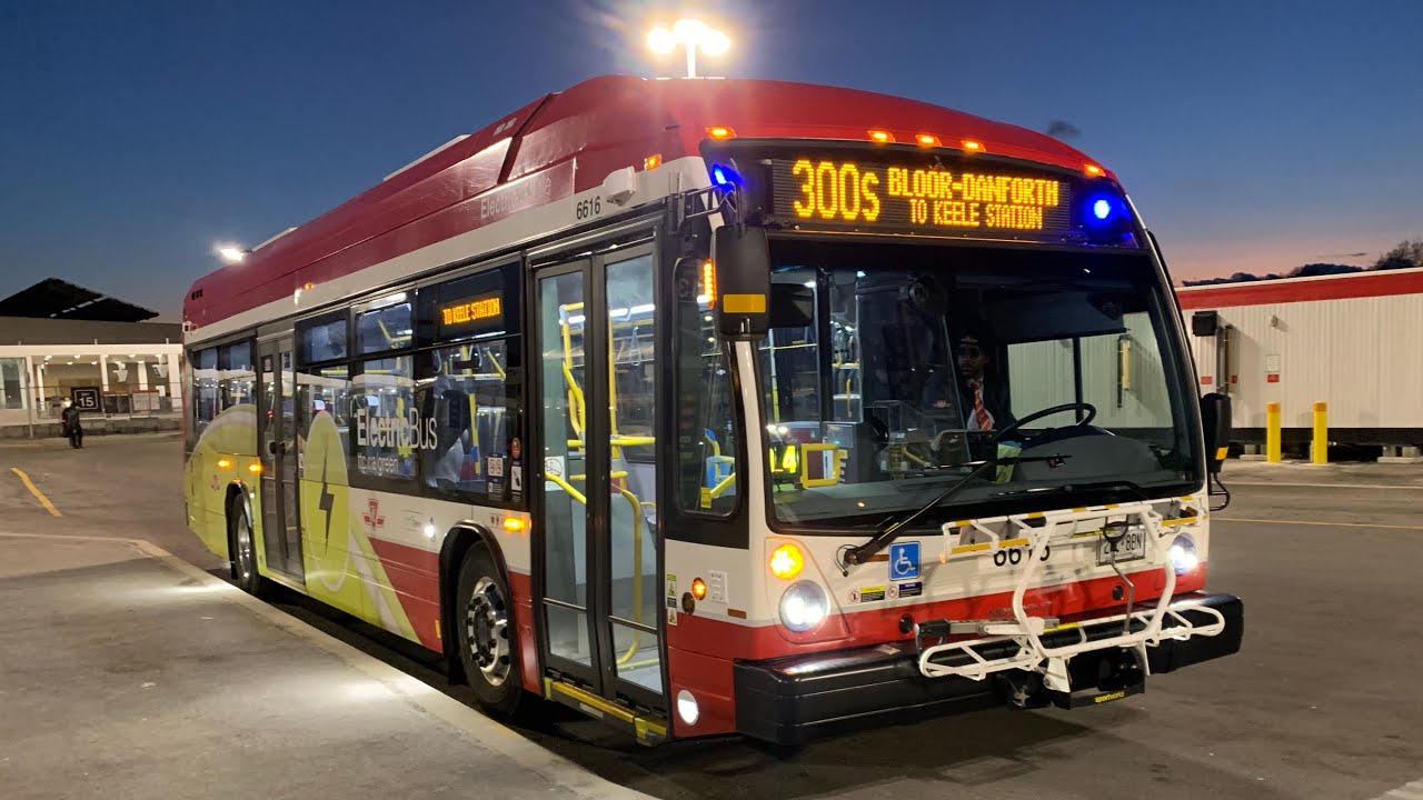 TTC Westbound Ride Video on 6629 on route 300S Bloor-Danforth Blue Night Short Turn/ 41 Keele