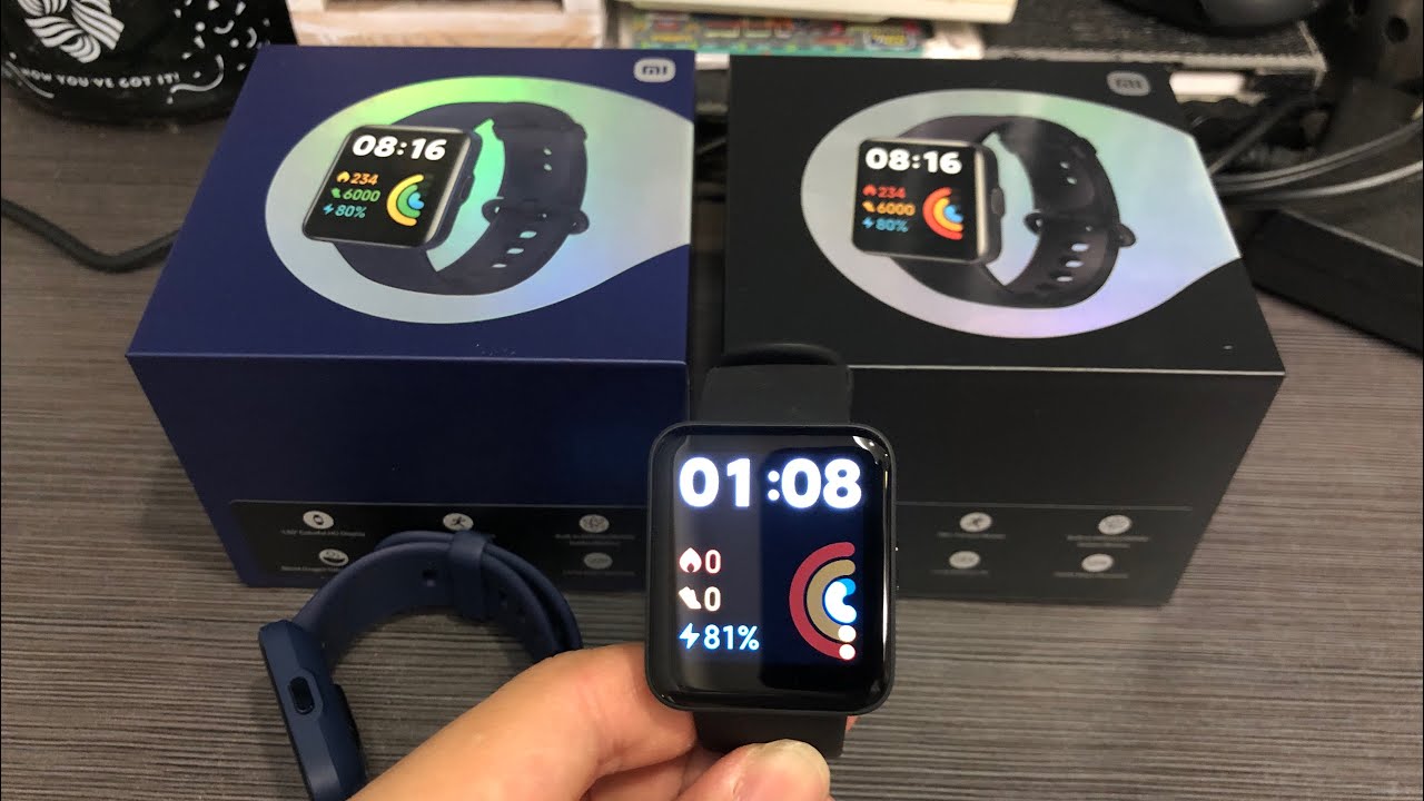 Xiaomi Redmi Watch 2 Lite Unboxing + First Boot Up (Blue & Black)