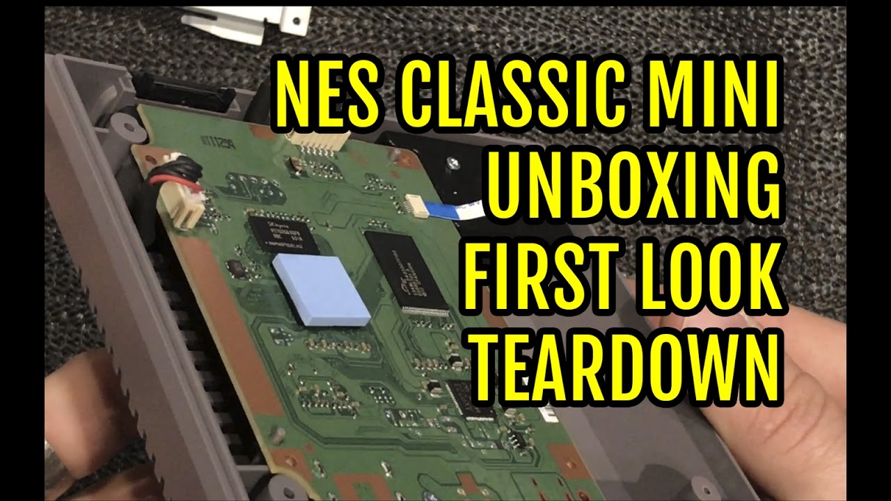 NES Classic Mini Unboxing First Look & Teardown - YouTube