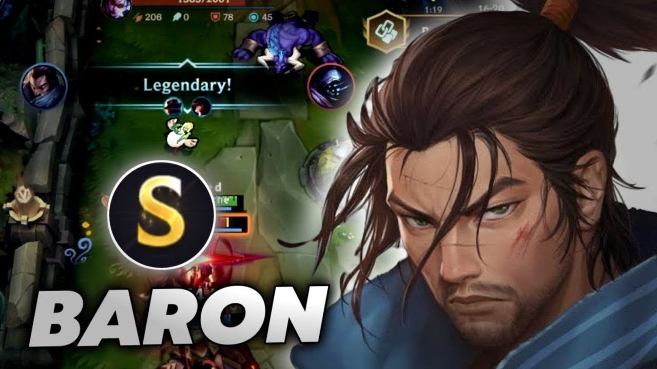 WILD RIFT YASUO BARON LANE IS BROKEN SEASON 16 !
