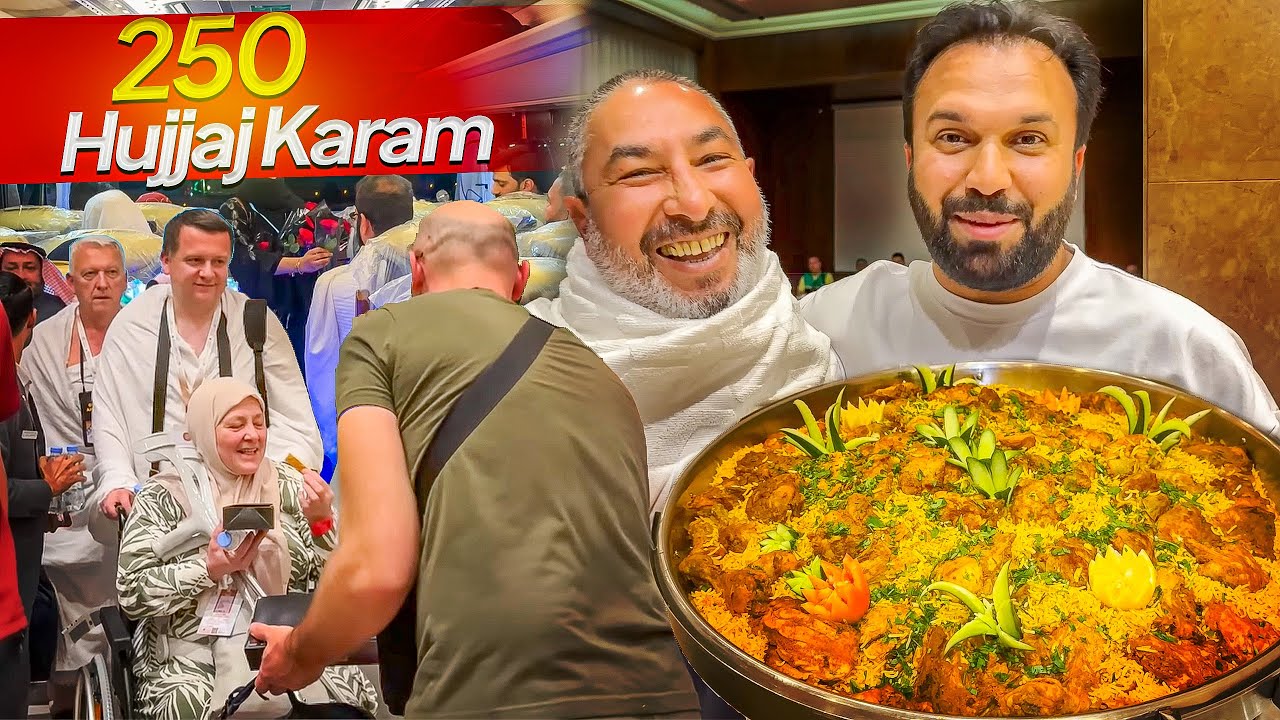 Welcoming 250 Pilgrims with Roses & Gifts in Makkah, Buying Goats | Hajj 2024