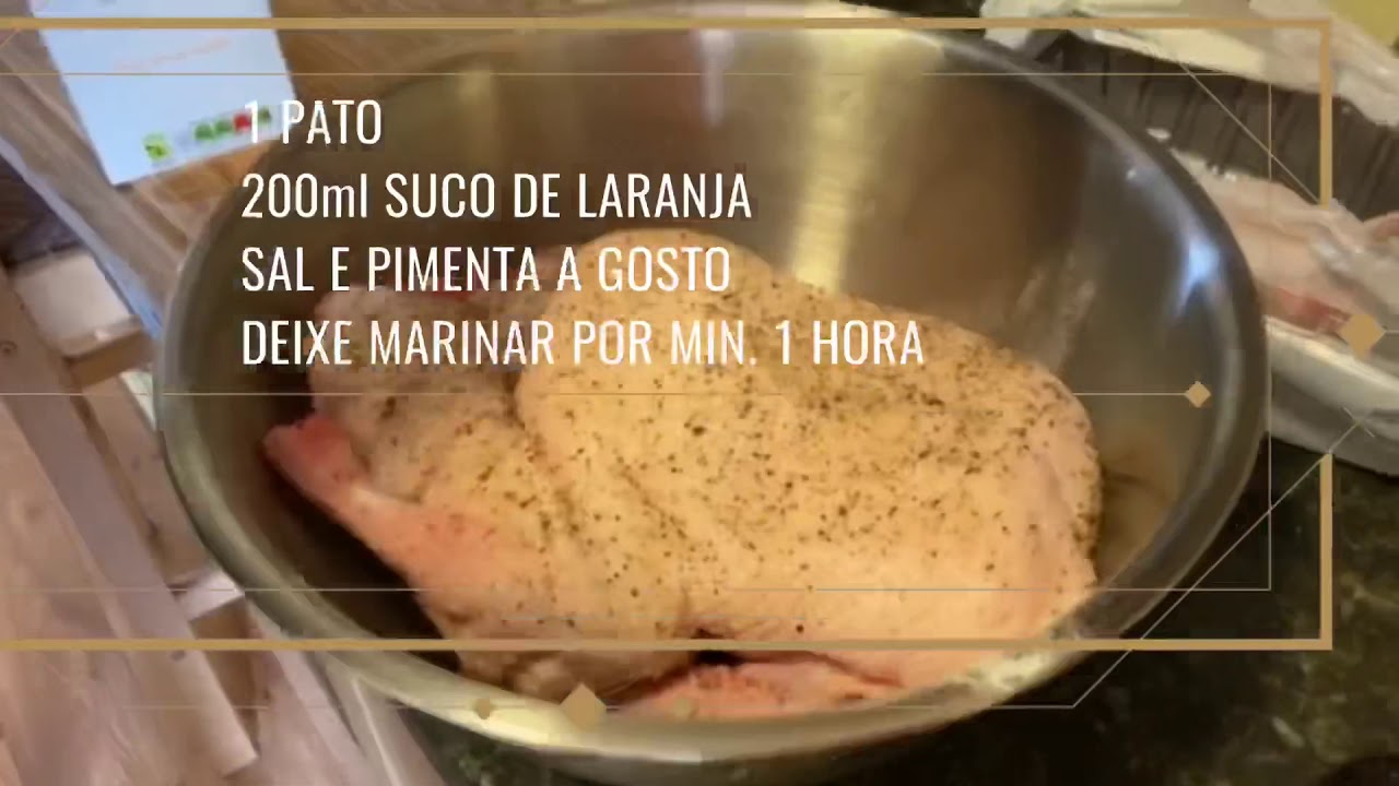 COMO FAZER PATO ASSADO AO MOLHO DE LARANJA