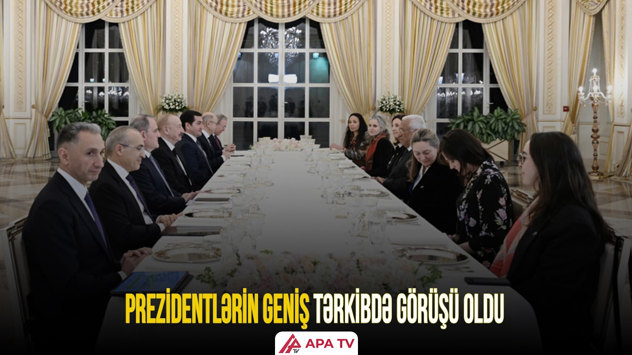 Prezidentin Antonio Koşta ilə rəsmi nahar əsnasında görüşü oldu | APA TV