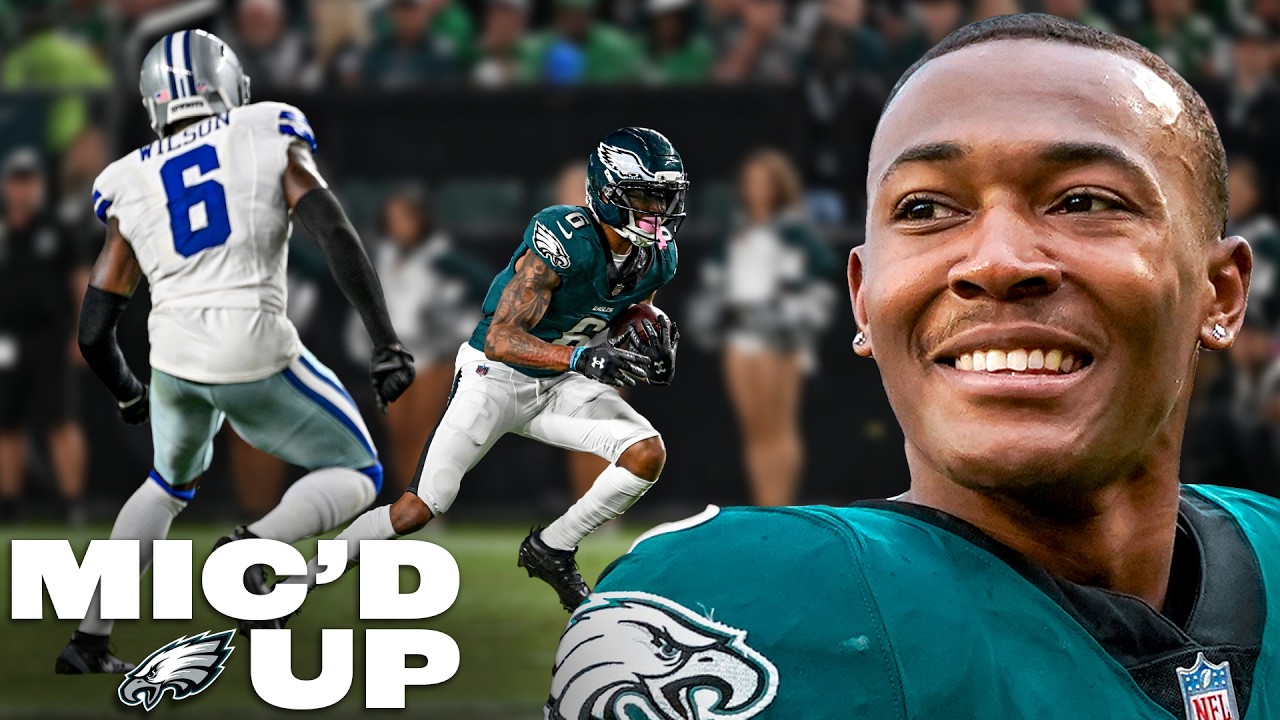 DeVonta Smith Mic'd Up in a Feisty WIN vs Dallas Cowboys