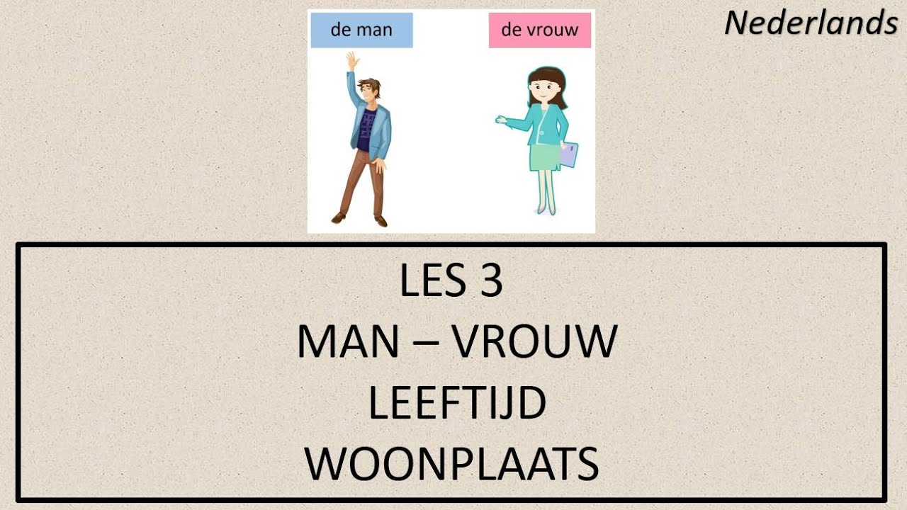 NT2 - LES 3 - Waar woon jij? Hoe oud ben jij? #Nederlandsleren #learndutch #Hollandacaögreniyorum