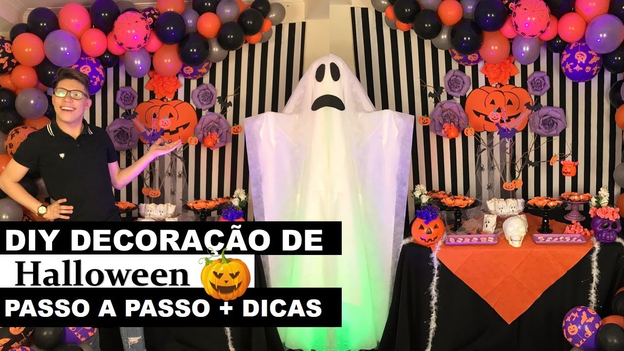 FAÇA VOCÊ  MESMO DECORAÇÃO HALLOWEEN-  FÁCIL E CRIATIVA