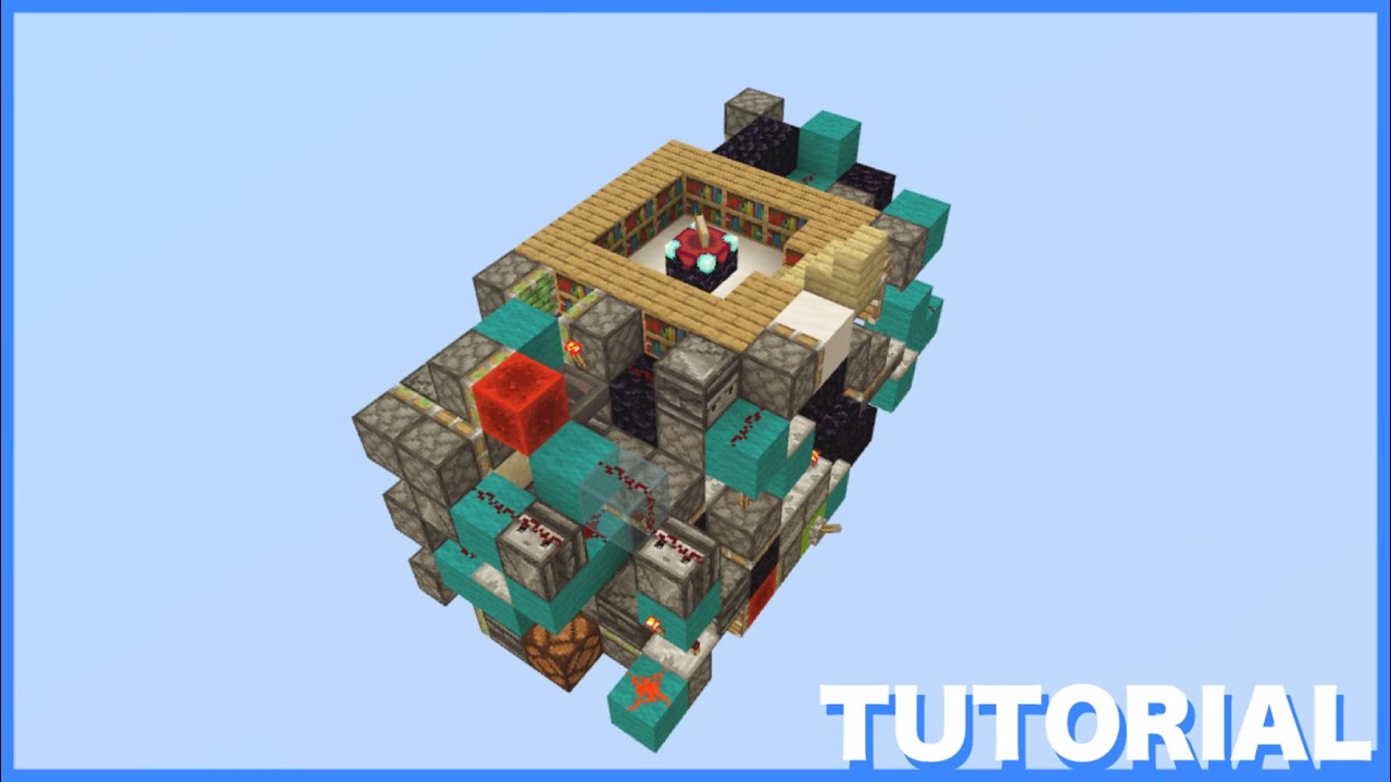 [マイクラ統合版/Minecraft BE]平面型隠しエンチャントテーブル　作り方/Hidden Enchantment Table Tutorial