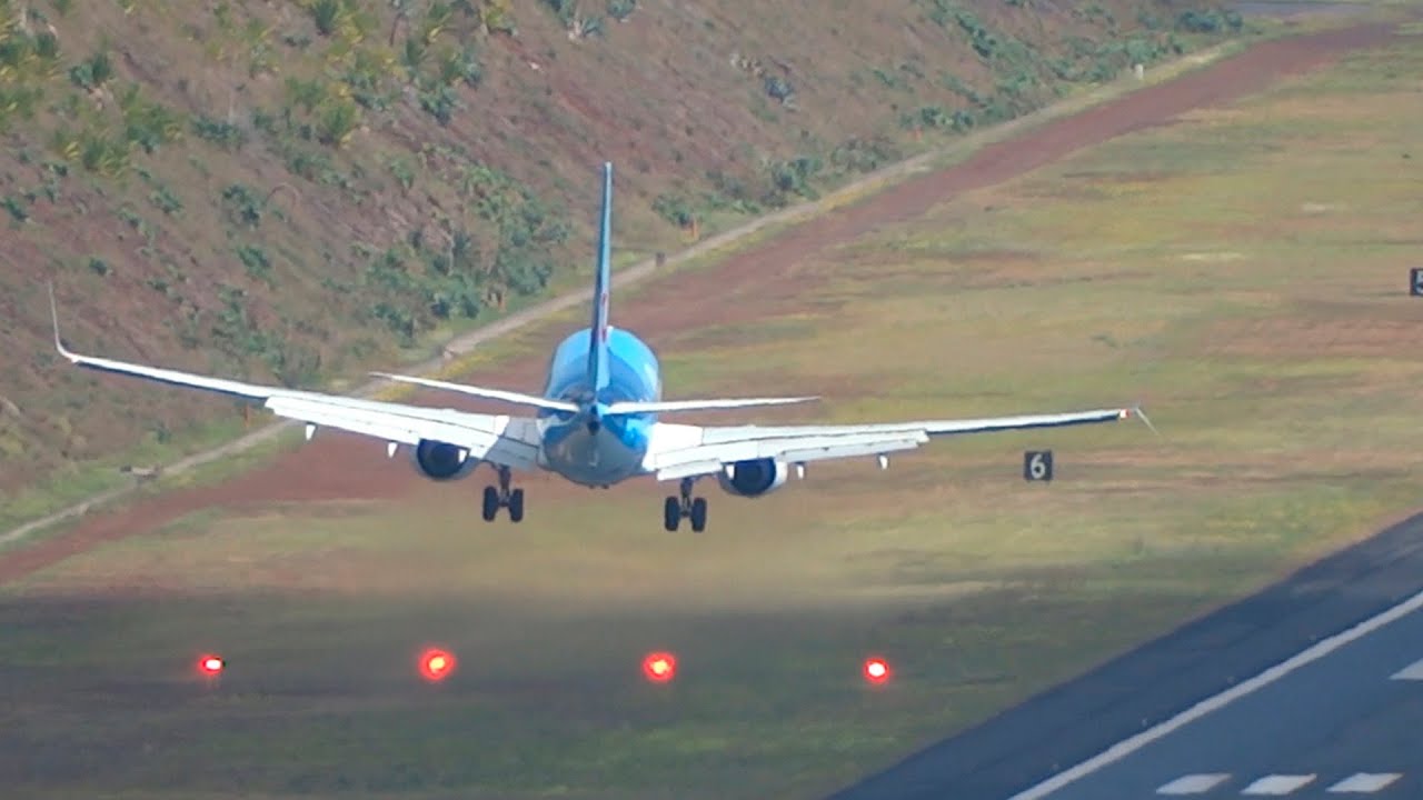 HEAVY LANDINGS and TAKE OFFS in Madeira