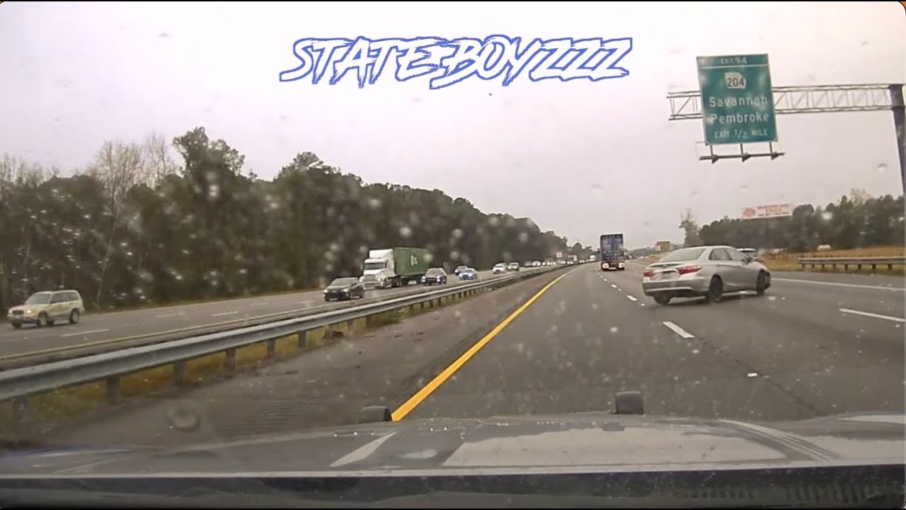 Entire Georgia State Patrol Nighthawks South Squad Pursuit of Stolen Vehicle