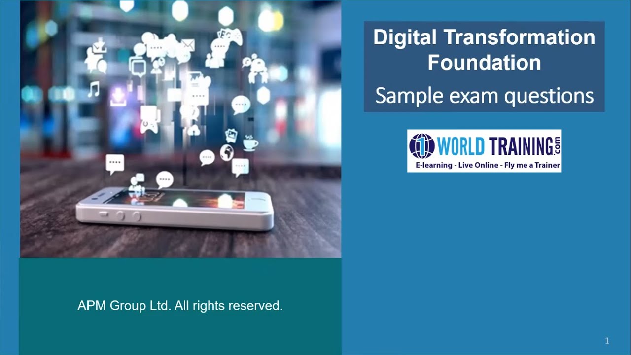 Practice Q&A to Pass Your Exam | APMG Digital Transformation Foundation | APMG | 1WorldTraining.com
