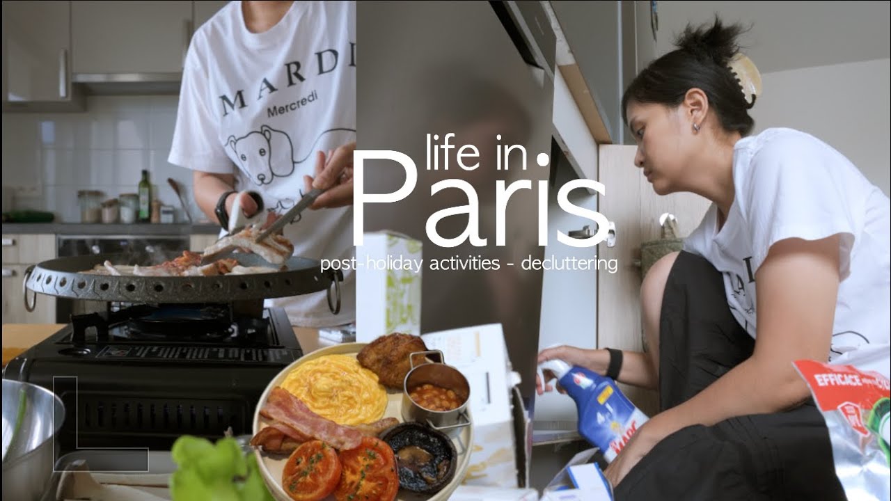 living in paris | post-holiday, declutter my house, new Korean brunch cafe, k-bbq at home