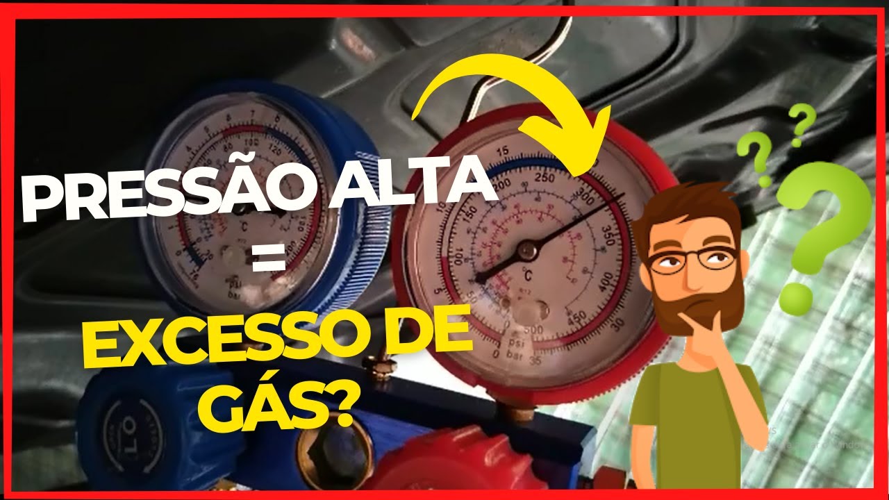 Pressão alta no ar condicionado é sempre excesso de gás? - UM ESTUDO DE CASO!