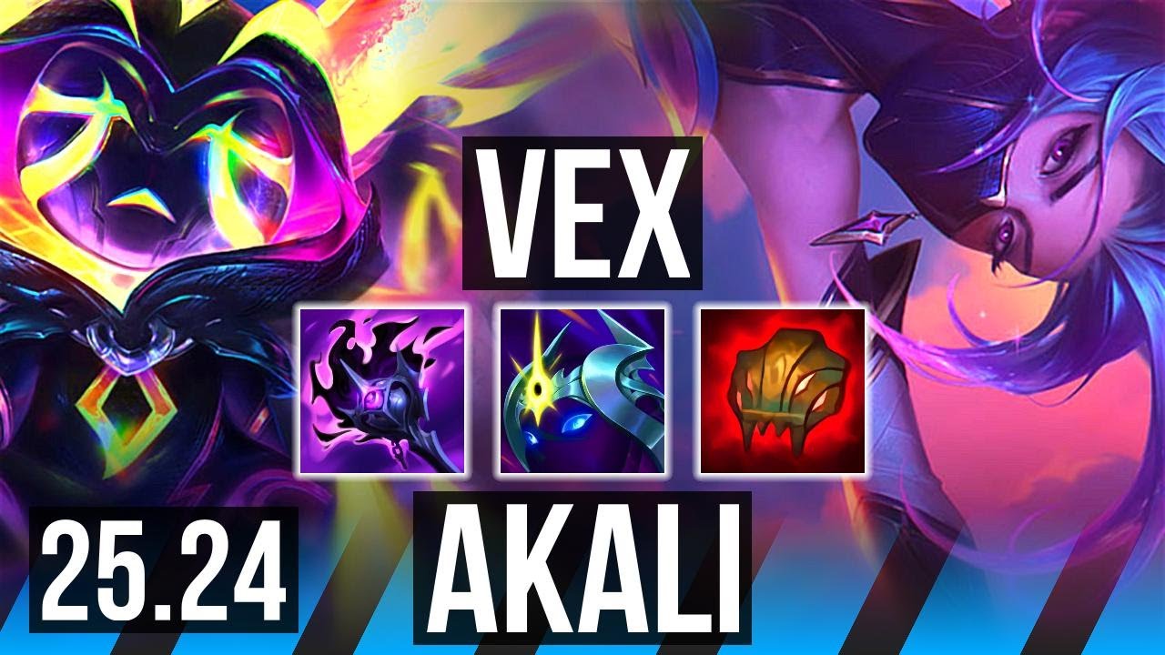 VEX vs AKALI (MID) | 8/1/8 | EUW Grandmaster | 25.24