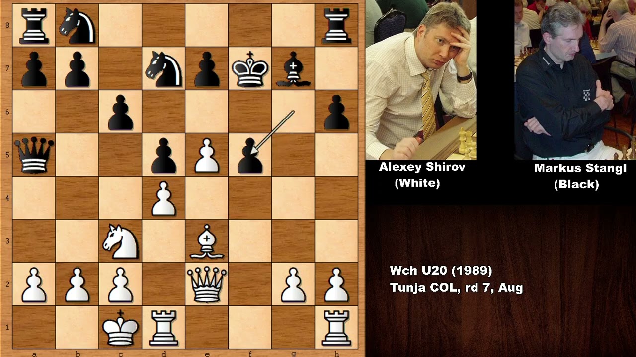 Alexey Shirov vs Markus Stangl (1989)