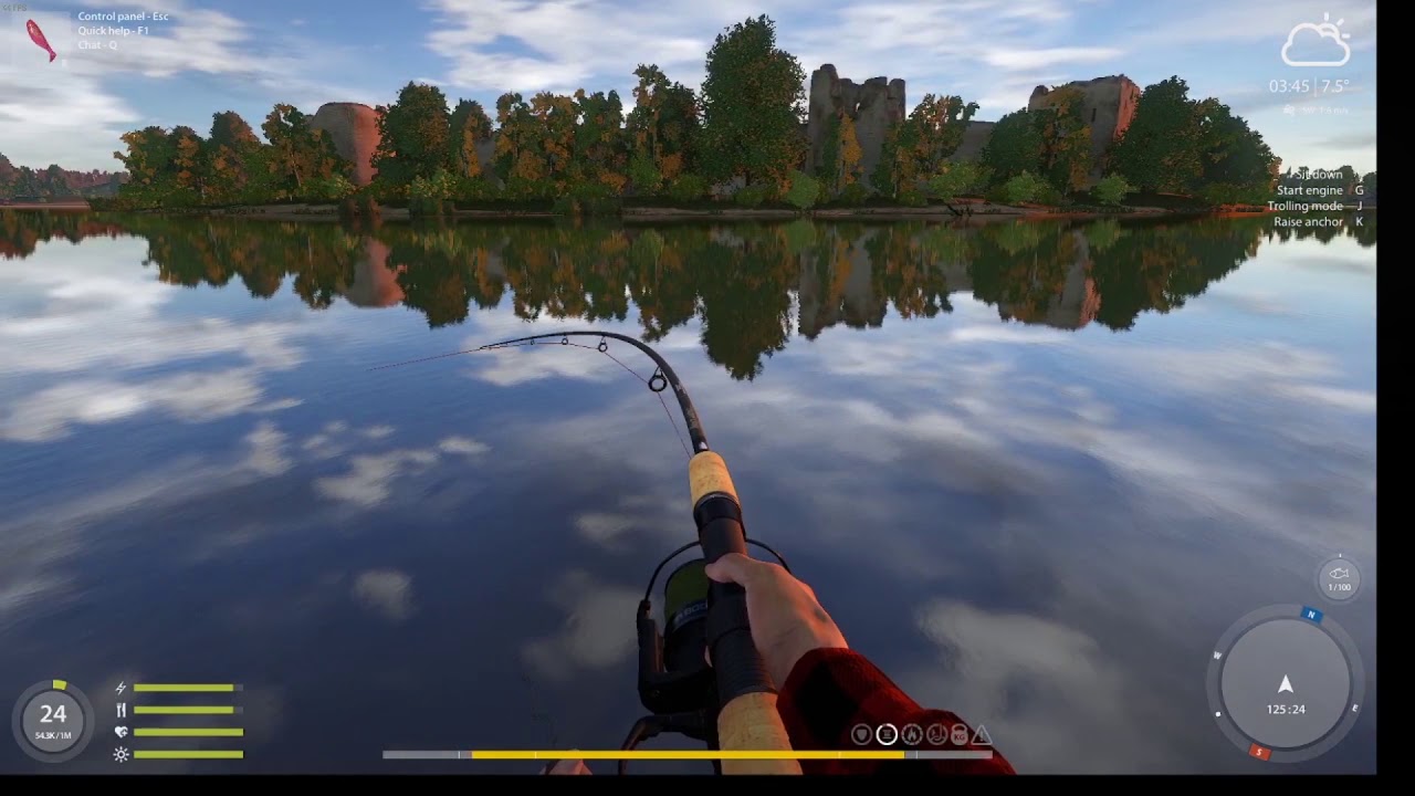 Russian Fishing 4 : How catch Big Catfish at Volfof using low level gear.