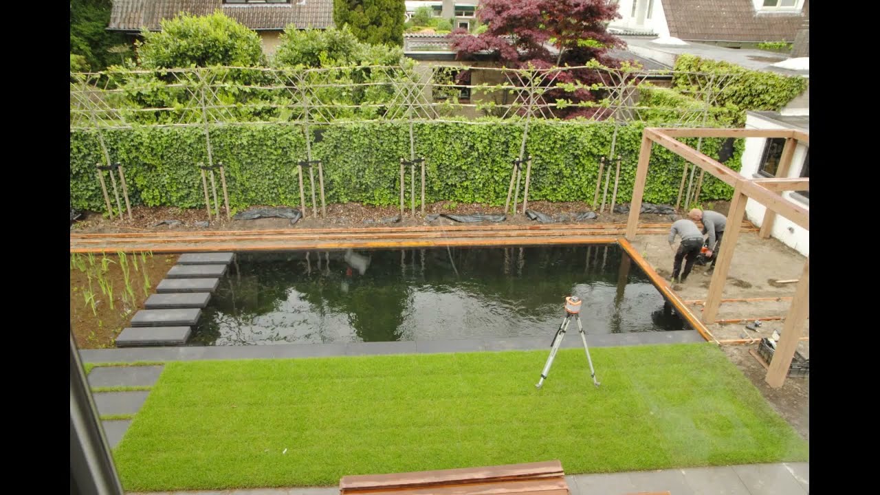 Timelapse aanleg zwemvijver - Hoveniersbedrijf Michelbrink