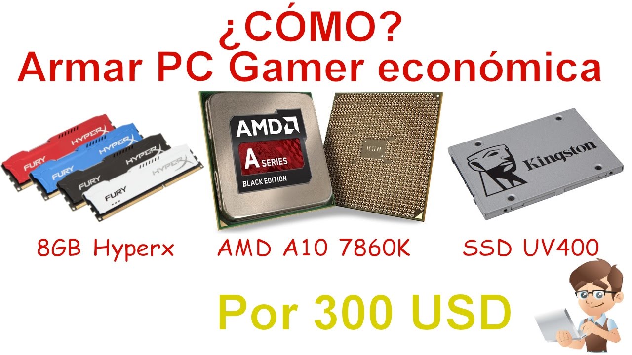 Armar PC Gamer económica AMD A10 7860K y Kingston Hyperx