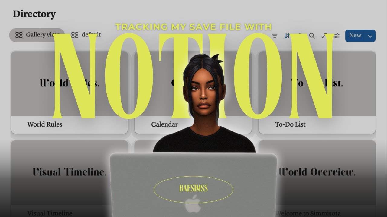 How I Manage My Entire Sims 4 Save File in Notion (+ Template)