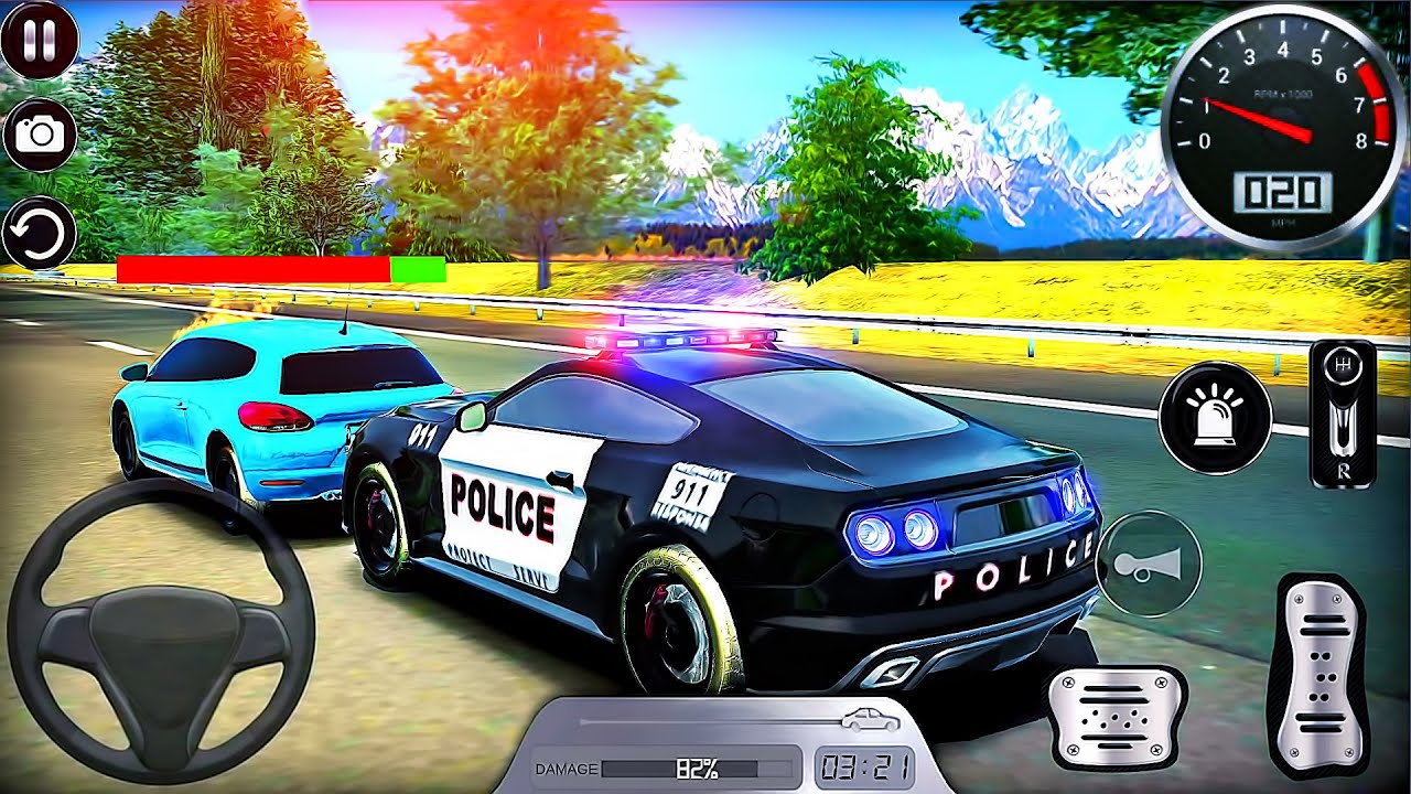 US Police Car Drift in The City Simulator - SUV Cop Patrol Chase Driving - Android GamePlay #9