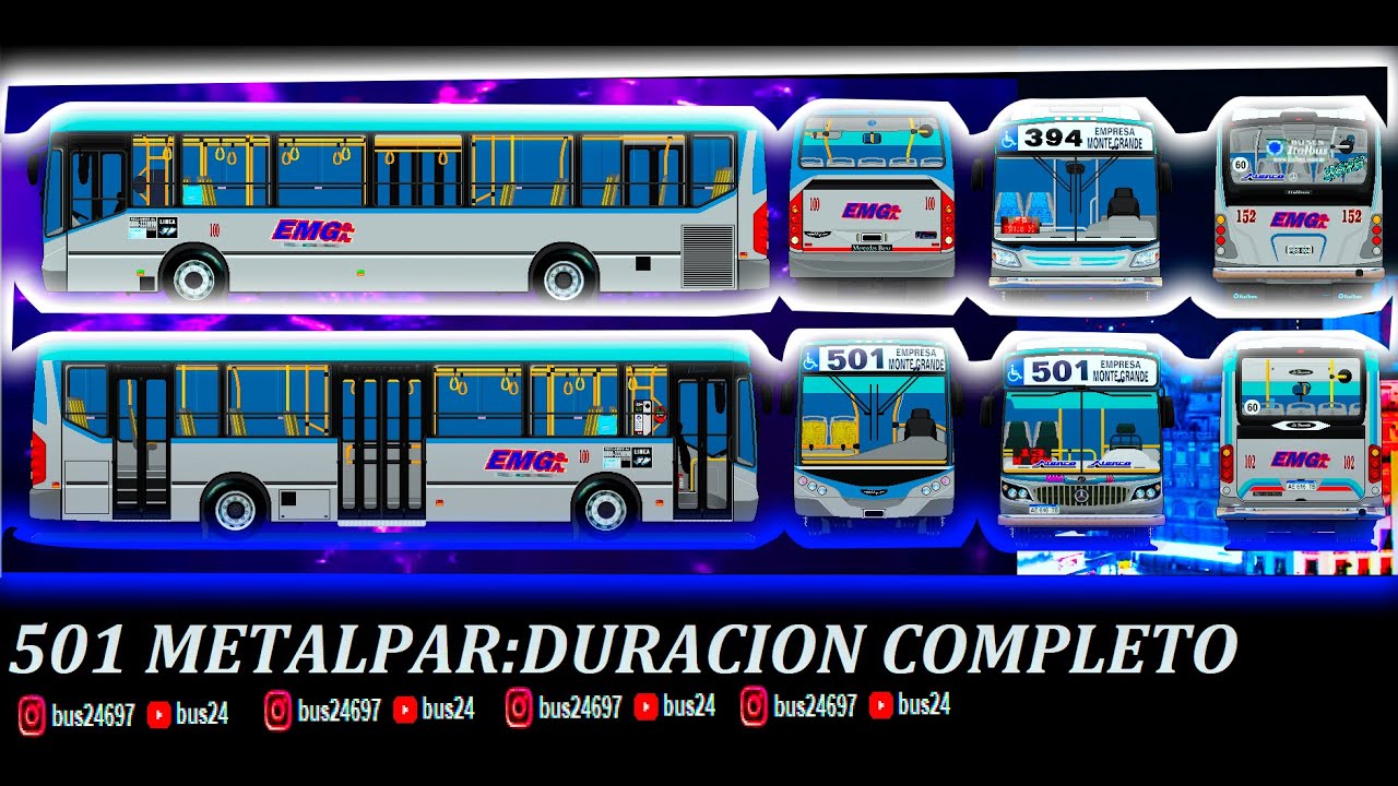 Colectivo Linea 501 Metalpar BUS24 (VIDEO COMPLETO PASO A PASO ´´TIEMPO REAL´´) LEER DESCRIPCIÓN