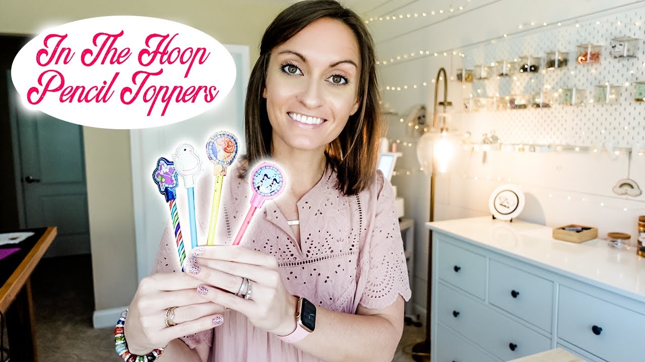 In The Hoop Pencil Toppers! Fun and Quick Scrap Buster