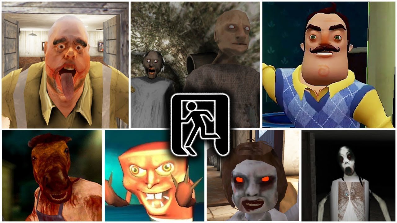 Escape Endings | Granny*Hello Neighbor*Mr.Meat*Dread Teacher*Headhorse*Slendrina*Evil Spongebob