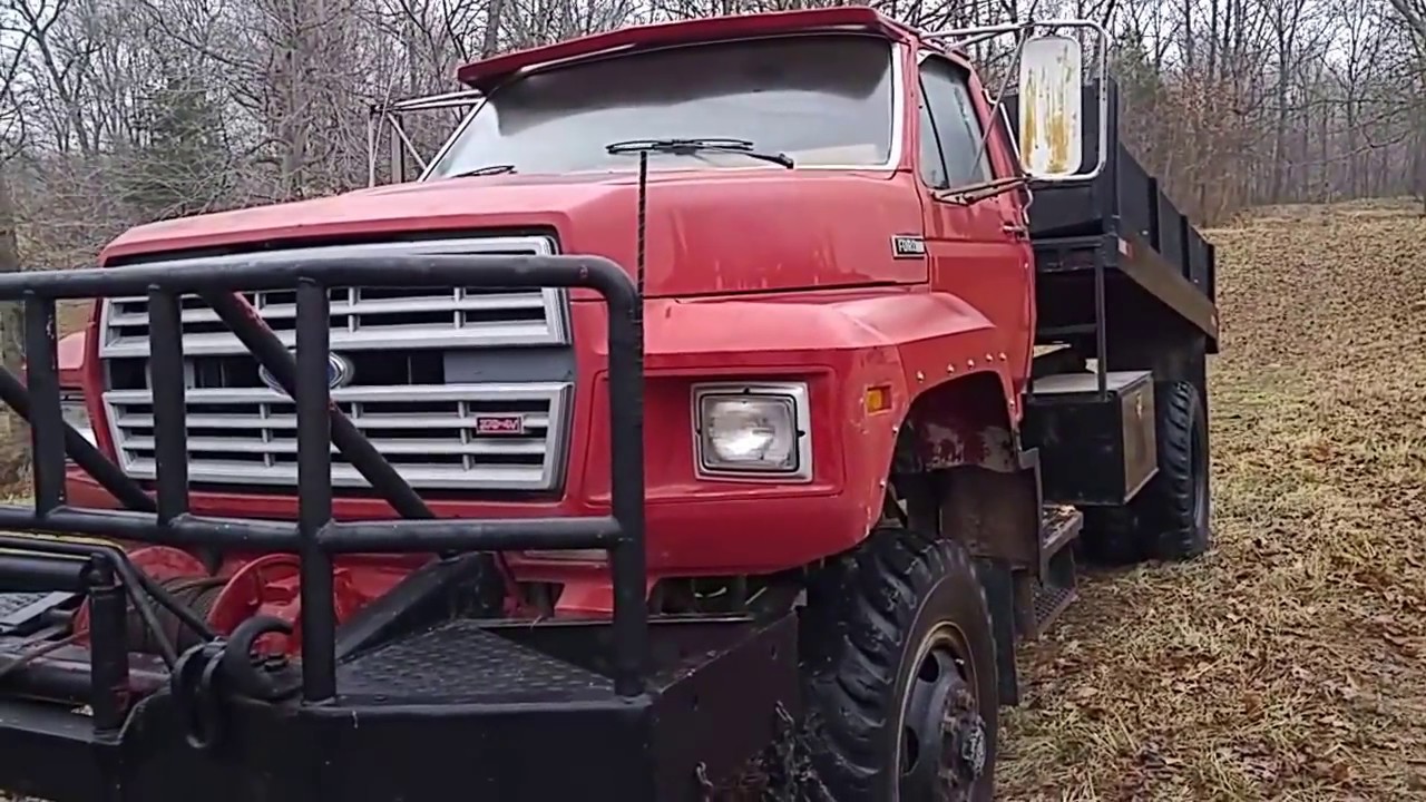 Big Iron Auctions 2-15-17, 1985 Ford F700, 4X4