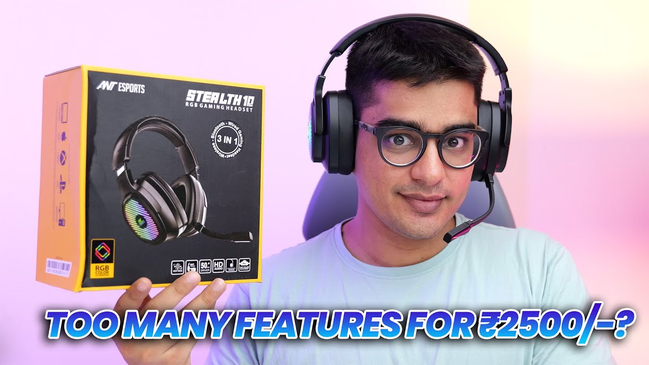 Ant Esports Stealth 10 Wireless Gaming Headset Review w/ Mic Test!