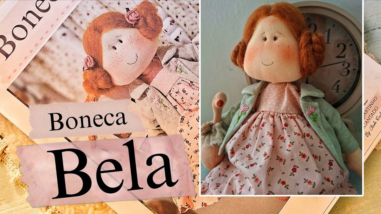 🌸 Essa boneca vai te deixar apaixonada/ COMO FAZER UMA BONECA DE PANO.