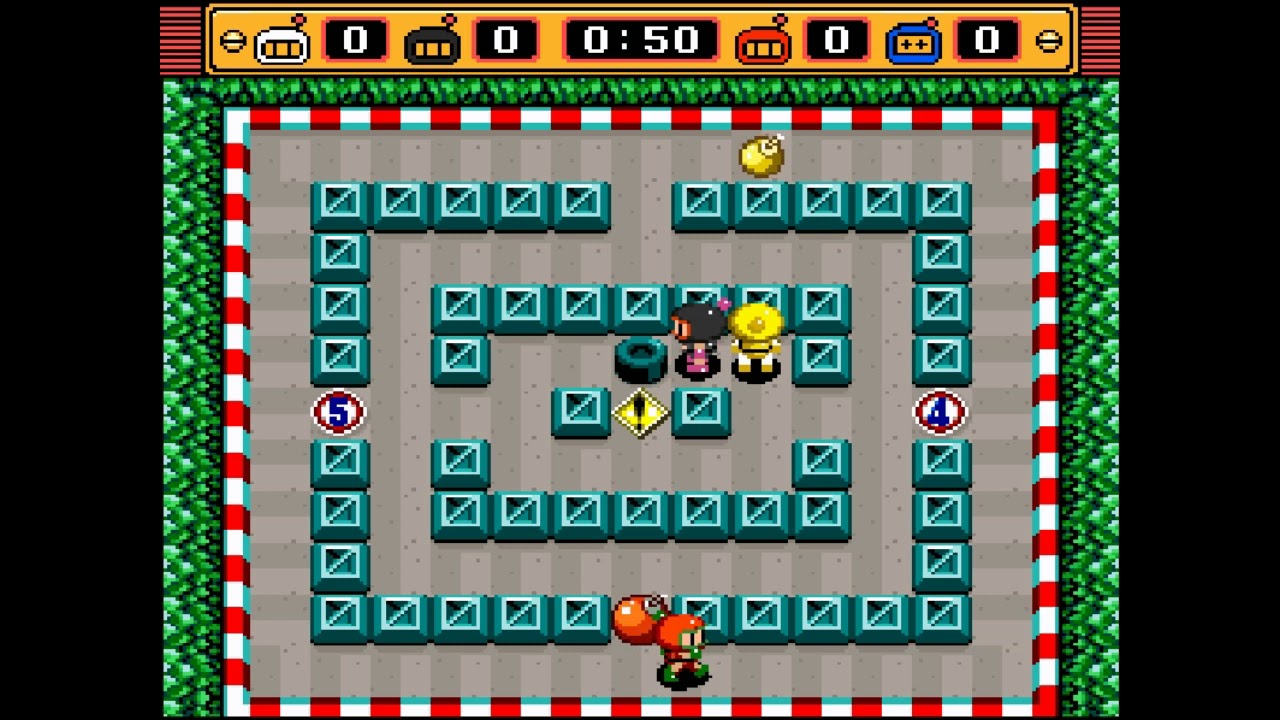 Super Bomberman 2 - Battle Mode all Stages: Level 9 (Hard Mode)