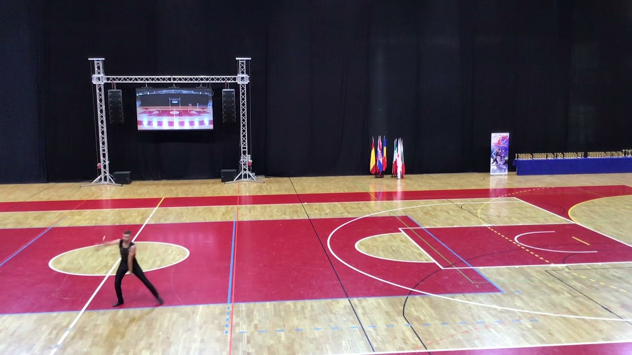 NBTA Europe Twirling Championships 2021 - Porec - RHYTHMIC TWIRL Senior - Jason Cierp - France