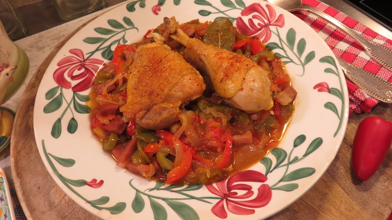 POULET BASQUAISE le Sud-Ouest dans votre assiette à l'image du délicieux Pays Basque Gourmandises TV