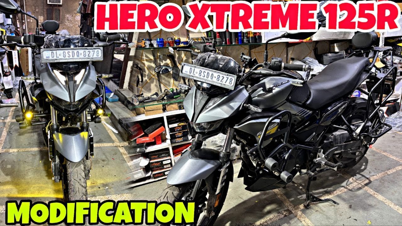HERO XTREME 125R me firse Loaded Modification kardi | Saari Needful Modified | Crash Guard |