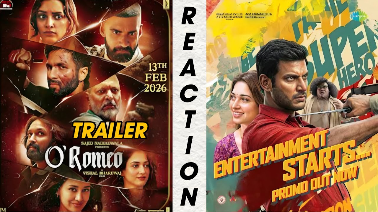 O Romeo and Mogudu Teaser Trailer Reaction | Telugu Review | Shahid Kapoor | Vishal | Tamannah