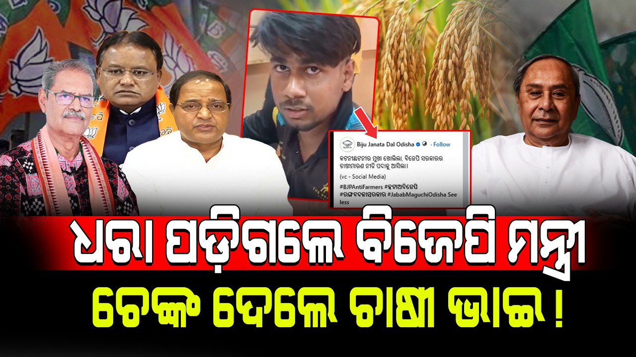 ଧରା ପଡ଼ିଗଲେ ବିଜେପି ମନ୍ତ୍ରୀ, ଚେଙ୍କ ଦେଲେ ଚାଷୀ! / Farmer Exposed BJP Dhana Mandi Scam! / Kartavya News 