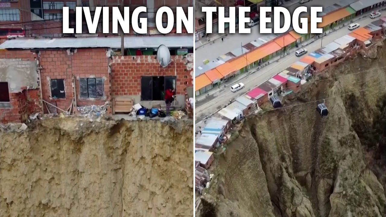 World’s scariest street dubbed ‘the Suicide Homes’ faces plunging onto razor rocks down 200ft cliff