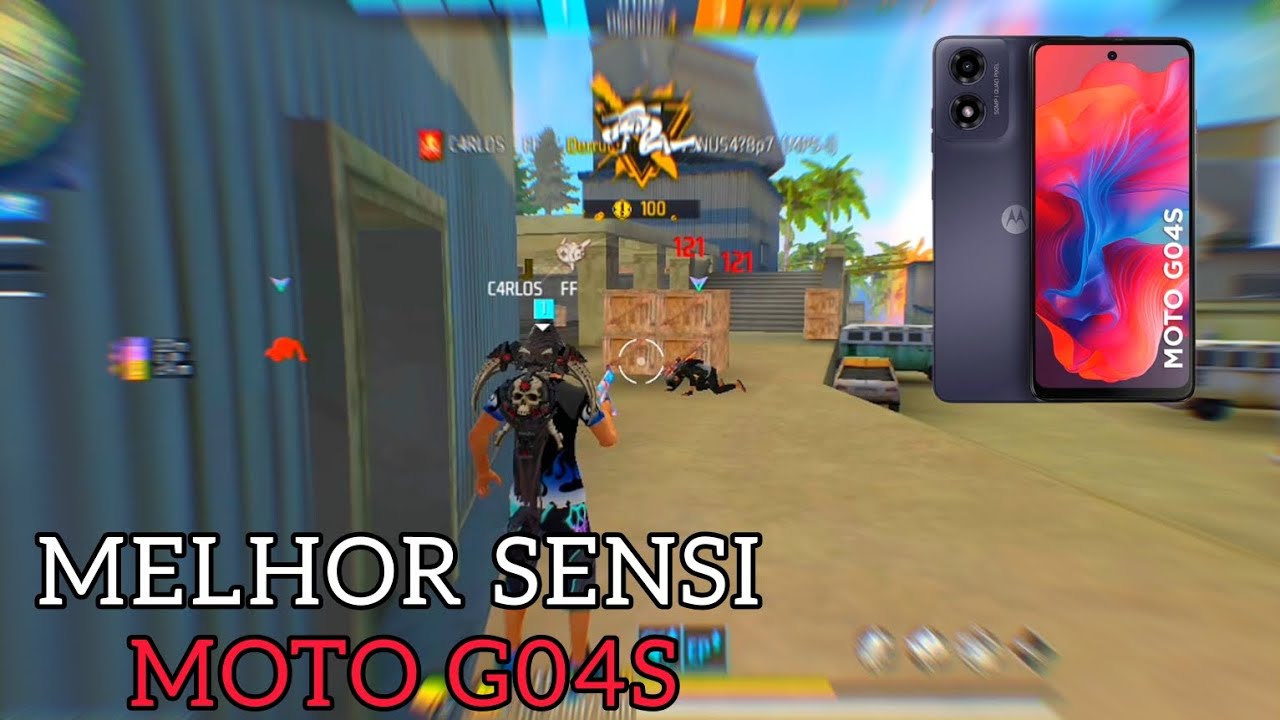 SAIU MELHOR SENSIBILIDADE E DPI MOTO G04S NOVA ATUALIZA&Ccedil;&Atilde;O FREE FIRE 2025