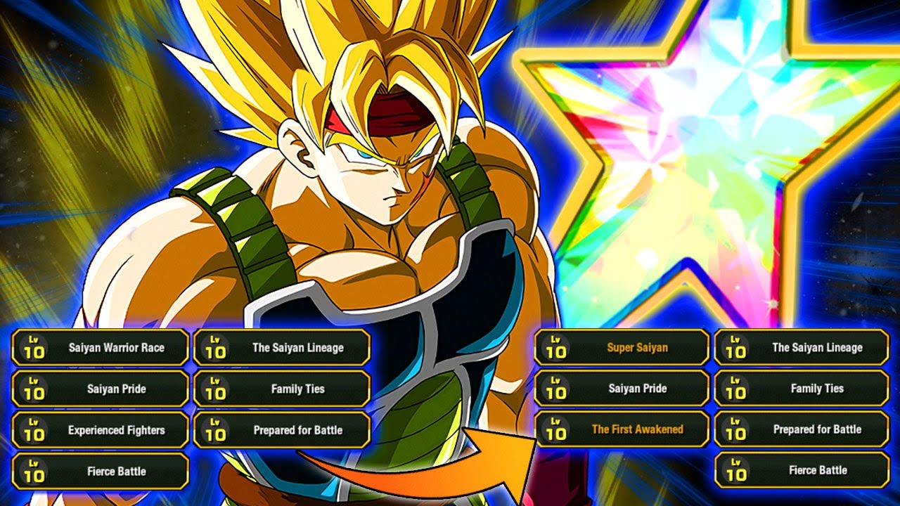 BARDOCK, THE FIRST SUPER SAIYAN! FULL LEVEL 10 LINKS RAINBOW SHOWCASE! (DBZ Dokkan Battle)
