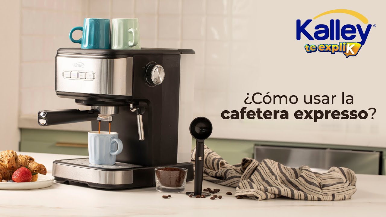 ¿Cómo usar la Cafetera Expresso Kalley? Guía rápida ☕
