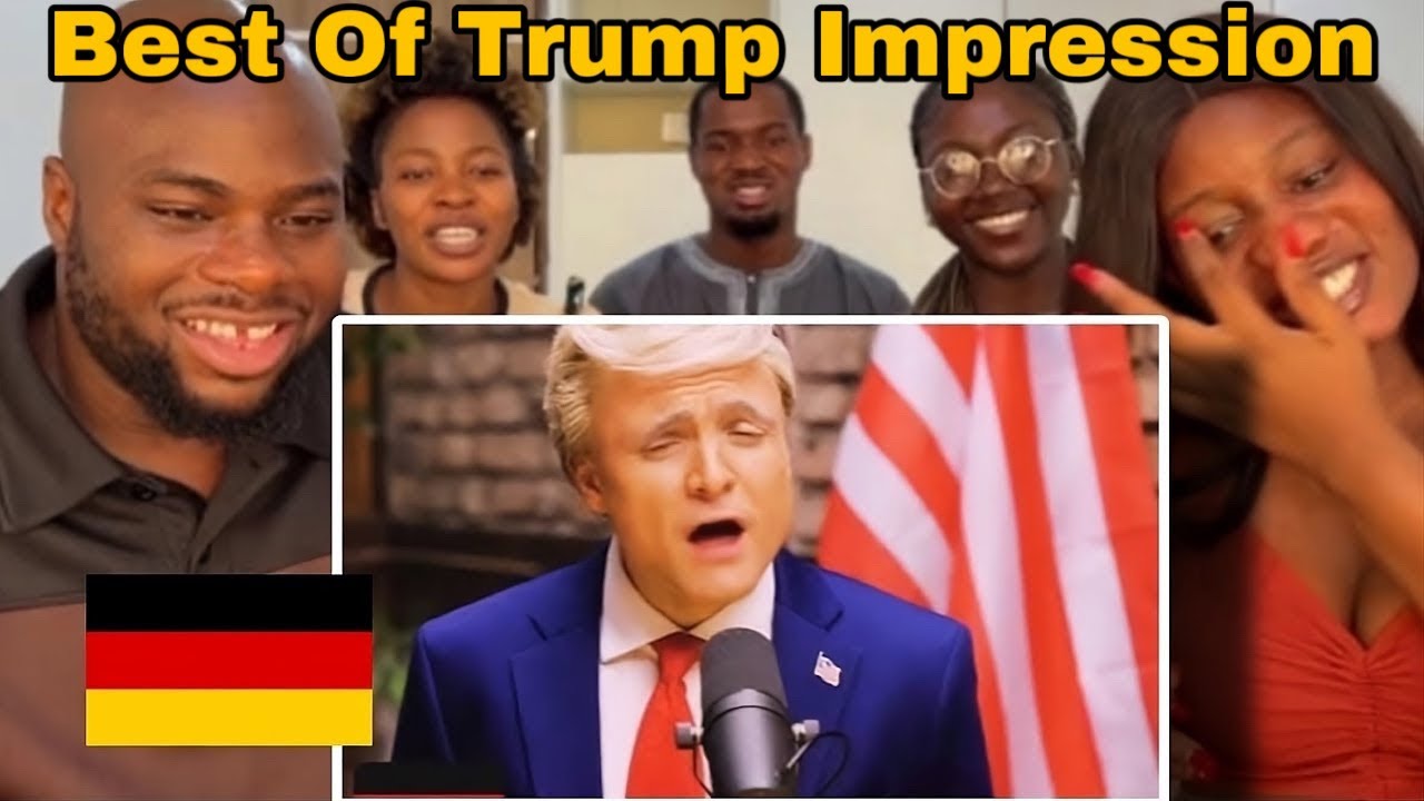 Reaction To HILARIOUS President Trump Impression by German Comedian